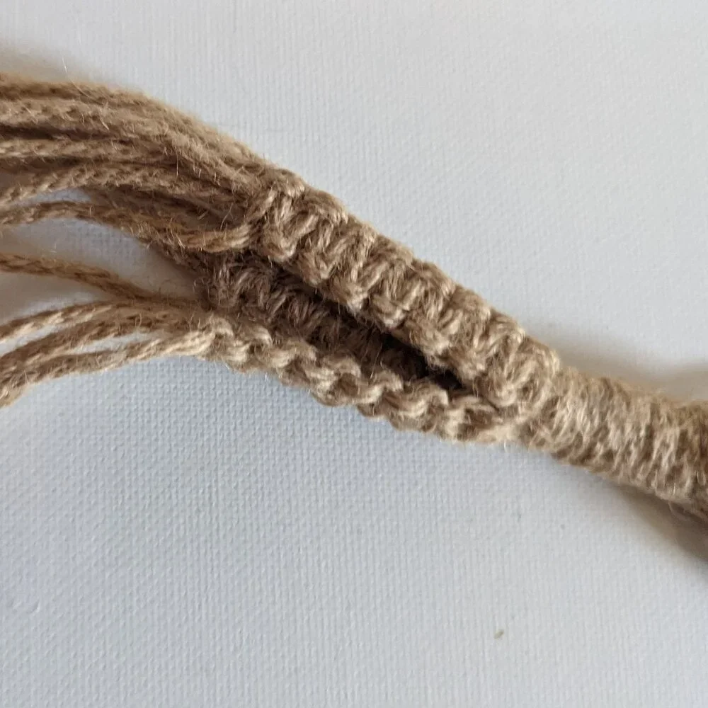 NWT Macrame Plant Hanger Retro 1970s Hippie Rustic Summer Home Decor Ashland NEW